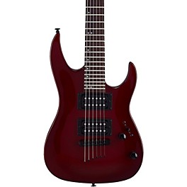 Mitchell MM100 Mini Double-Cutaway Electric Guitar Walnut Stain Mitchell MM100 Mini Double-Cutaway Electric Guitar Blood Red