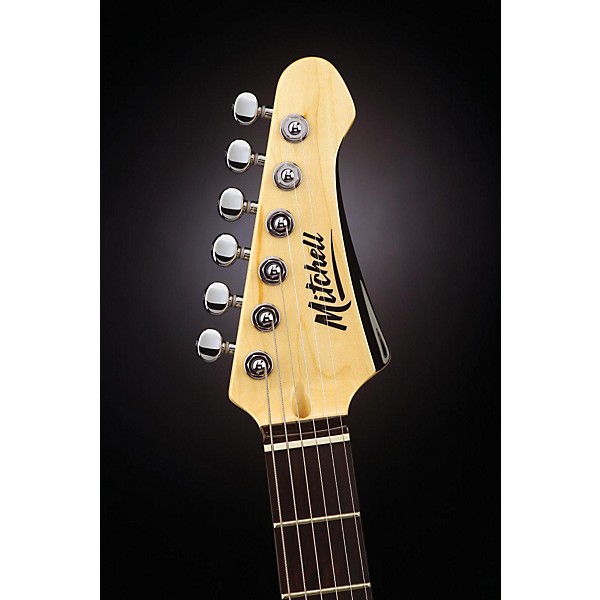 Open Box Mitchell TD400 double cutaway electric guitar Level 2 3-Color Sunburst, White Pearloid Pickguard 190839387776