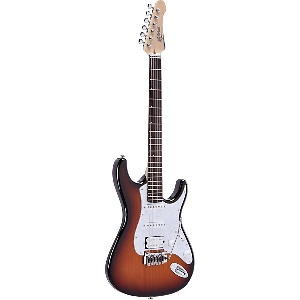 Mitchell TD400 Double Cutaway Electric Guitar 3-Color Sunburst White Pearloid Pickguard
