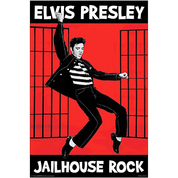 Hal Leonard Elvis Jailhouse Wall Poster