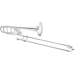 Jupiter JTB1150FO Performance Series F-Attachment Trombone Silver plated Yellow Brass Bell