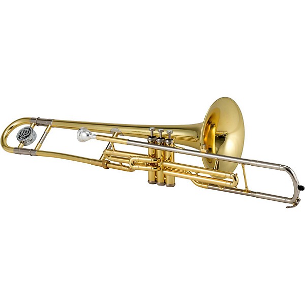 Open Box Jupiter JTB720V Series C Valve Trombone Level 2 Silver, Yellow Brass Bell 190839360076