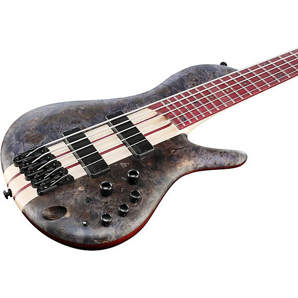 Open Box Ibanez Workshop SR Cerro Singlecut 5 String Electric Bass Guitar Level 2 Deep Twilight Flat 190839185778