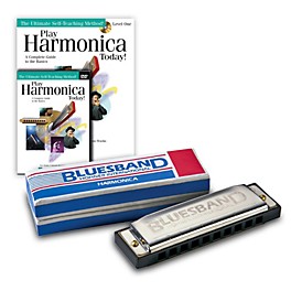 Hohner Blues Band 1501 C Harmonica and <em>Play Harmonica Today!</em> Pack Kit C