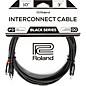 Roland Black Series 3.5mm TRS-Dual RCA Interconnect Cable 10 ft. Black
