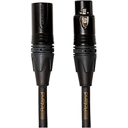 Roland Gold Series XLR Microphone Cable 50 ft. Black Roland Gold Series XLR Microphone Cable 10 ft. Black