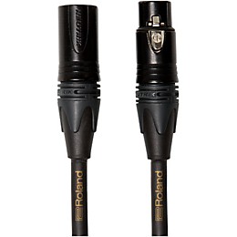 Roland Gold Series XLR Microphone Cable 15 ft. Black