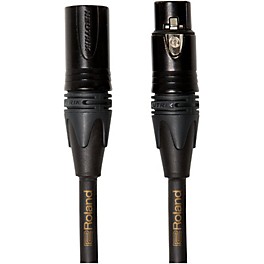 Roland Gold Series XLR Microphone Cable 50 ft. Black Roland Gold Series XLR Microphone Cable 15 ft. Black