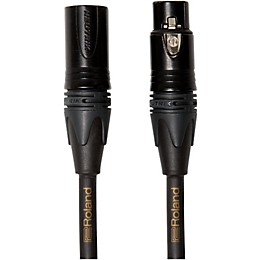 Roland Gold Series XLR Microphone Cable 3 ft. Black