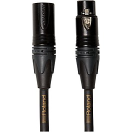 Roland Gold Series XLR Microphone Cable 50 ft. Black Roland Gold Series XLR Microphone Cable 3 ft. Black