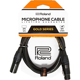 Roland Gold Series XLR Microphone Cable 5 ft. Black