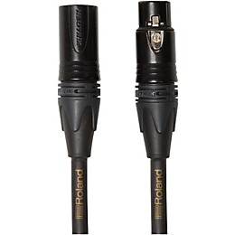 Roland Gold Series XLR Microphone Cable 50 ft. Black