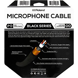 Roland Black Series XLR Microphone Cable 20 ft. Black