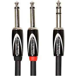 Roland Black Series 1/4" TRS(Male)-Dual 1/4" I... Roland Black Series 1/4" TRS(Male)-Dual 1/4" Interconnect Cable 5 ft. Black