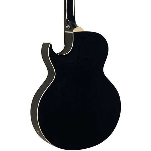 Open Box The Loar LH-1280-CBK Hollowbody Electric Guitar Level 2 Black 190839563262