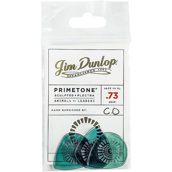 Dunlop Animals As Leaders Primetone, Green Guitar Picks .73 mm 3 Pack