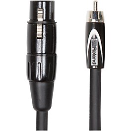 Roland Black Series XLR (Female) - RCA Interconnect... Roland Black Series XLR (Female) - RCA Interconnect Cable 10 ft. Black