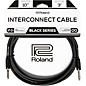 Roland Black Series 1/4" TRS-1/4" TRS Balanced Interconnect Cable 10 ft. Black