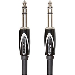 Roland Black Series 1/4" TRS-1/4" TRS Balanced Interconnect Cable 3 ft. Black