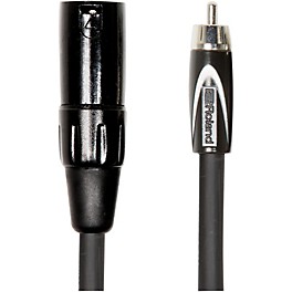 Roland Black Series XLR (Male) - RCA Interconnect Cabl... Roland Black Series XLR (Male) - RCA Interconnect Cable 5 ft. Black