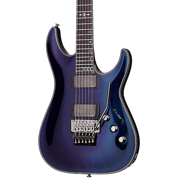 Open Box Schecter Guitar Research Hellraiser Hybrid C-1 with Floyd Rose Solid Body Electric Guitar Level 2 Ultraviolet 888...