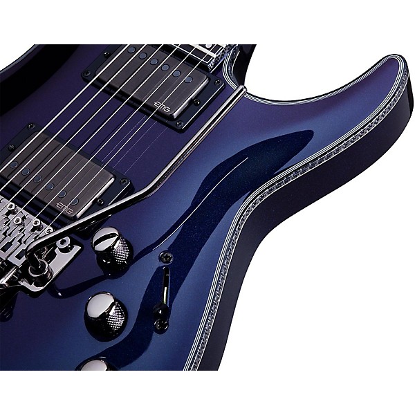 Schecter Guitar Research Hellraiser Hybrid C-1 With Floyd Rose Solid-Body Electric Guitar Ultraviolet