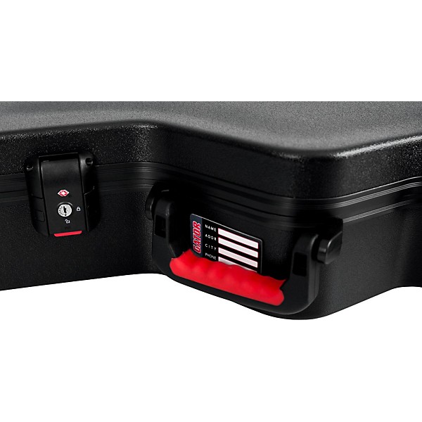 Open Box Gator TSA ATA Molded Semi-Hollow Electric Guitar Case Level 2 Black, Black 190839218827