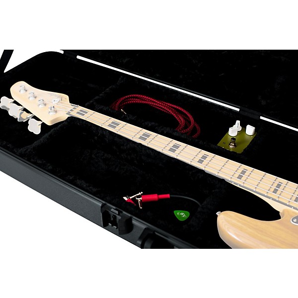 Gator TSA ATA Molded Bass Guitar Case Black Black