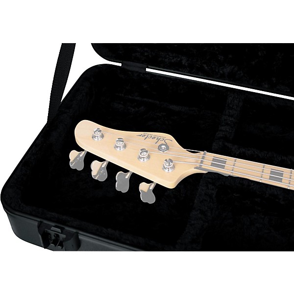 Open Box Gator TSA ATA Molded Bass Guitar Case Level 1 Black Black