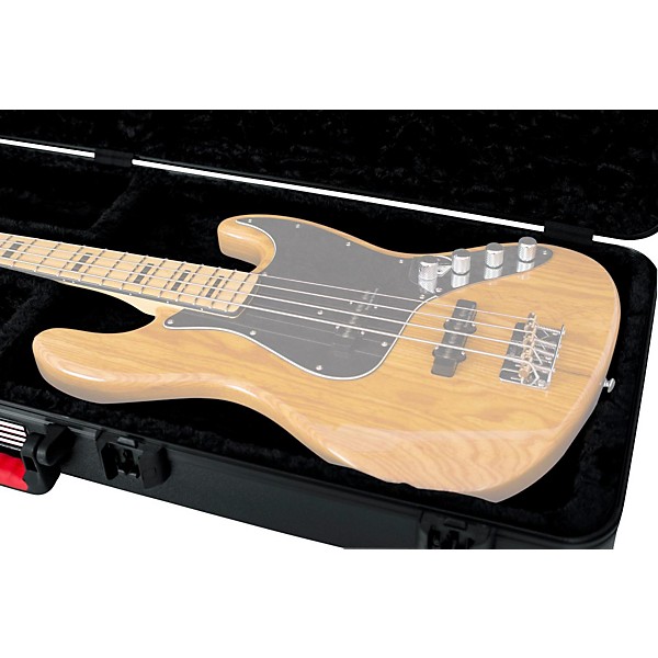 Open Box Gator TSA ATA Molded Bass Guitar Case Level 1 Black Black