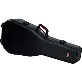 Open Box Gator TSA ATA Molded Acoustic Guitar Case Level 1 Black Black