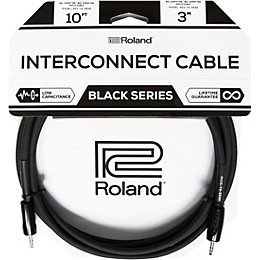 Roland Black Series 3.5mm TRS-3.5mm TRS Balanced Interconnect Cable 10 ft. Black