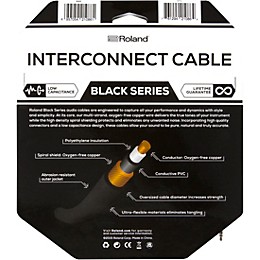 Roland Black Series 3.5mm TRS-3.5mm TRS Balanced Interconnect Cable 10 ft. Black