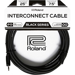 Roland Black Series 3.5mm TRS Male to Female Headphone Extension Cable 25 ft. Black