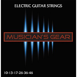 Musician's Gear Electric Nickel Plated Steel Guitar Strings 10-46 - 10-Pack