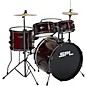 Sound Percussion Labs Kicker Pro 5-Piece Drum Set with Stands, Cymbals and Throne Wine Red thumbnail
