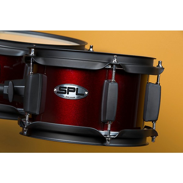 Sound Percussion Labs Kicker Pro 5-Piece Drum Set with Stands, Cymbals and Throne Wine Red