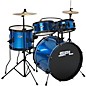 Open Box Sound Percussion Labs Kicker Pro 5-Piece Drum Set with Stands, Cymbals and Throne Level 2 Metallic Liquid Blue 190839460127 thumbnail