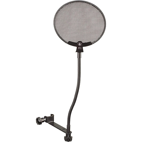 MXL 990 Large-Diaphragm Condenser Microphone Bundle With VMS Vocal Shield, Boom Stand, Pop Filter and Cable
