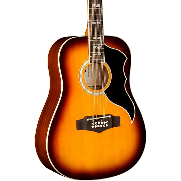 EKO Ranger XII Vintage Reissue 12-String Dreadnought Acoustic Guitar Honey Burst