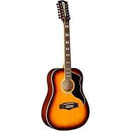EKO Ranger XII Vintage Reissue 12-String Dreadnought Acoustic Guitar Honey Burst