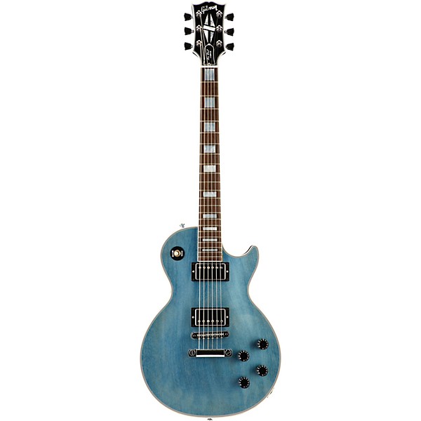 Gibson Custom Les Paul Custom Mahogany Top Electric Guitar TV Pelham Blue