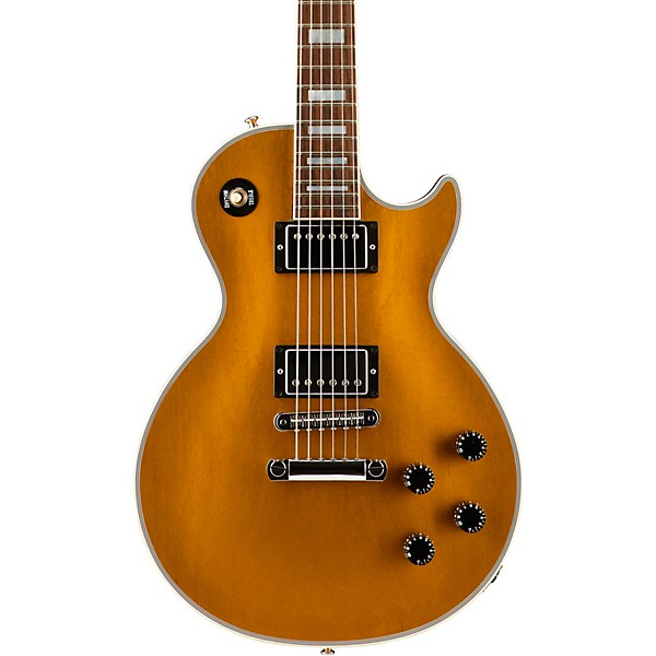 Gibson Custom Les Paul Custom Mahogany Top Electric Guitar TV Antique Gold