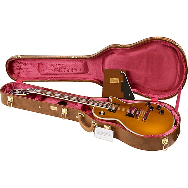 Gibson Custom Les Paul Custom Mahogany Top Electric Guitar TV Antique Gold