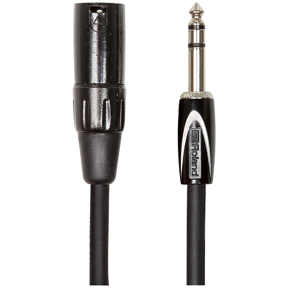 Roland Black Series 1/4in TRS-XLR(Male) Interconnect Cable 3 ft. Black