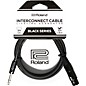 Roland Black Series 1/4" TRS-XLR(Female) Interconnect Cable 5 ft. Black