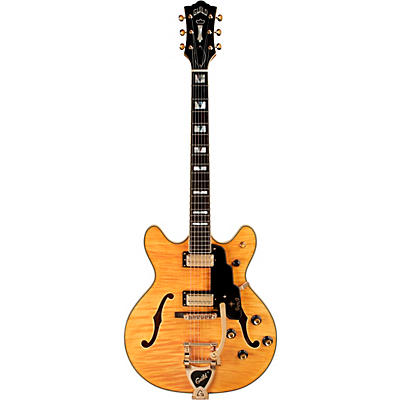 Guild Starfire Vi Flamed Maple Semi-Hollow Electric Guitar With Guild Vibrato Tailpiece Blonde for sale