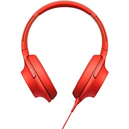 Sony MDR100AAP h.ear Full Size Headphones Red