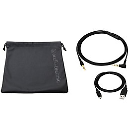 Open Box Audio-Technica ATH-SR5BTBK Bluetooth On Ear Headphones Hi-Res With Controls Level 1