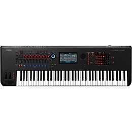 Yamaha Montage 7 76-Key Synthesizer with Powered Speakers Stand Pedals Deluxe Keyboard Bench and Cables